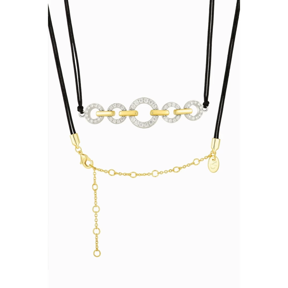     طوق حبل أسود من هوب لينك 