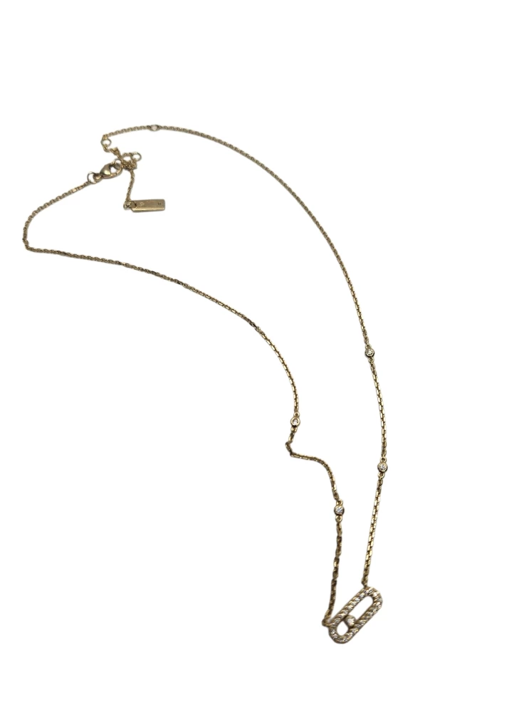     قلادة ميسيكا بيبي موف أونو الماسية (ذهب أصفر) 