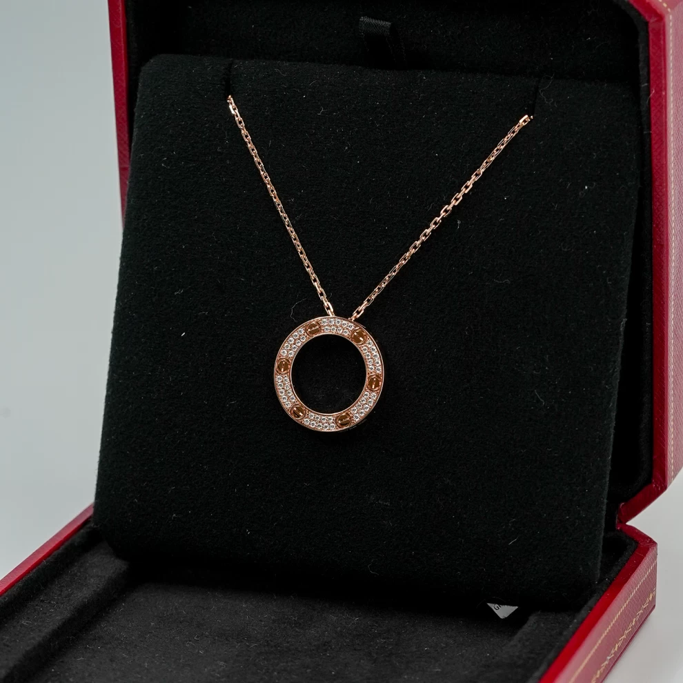 Cartier LOVE Necklace - Rose Gold