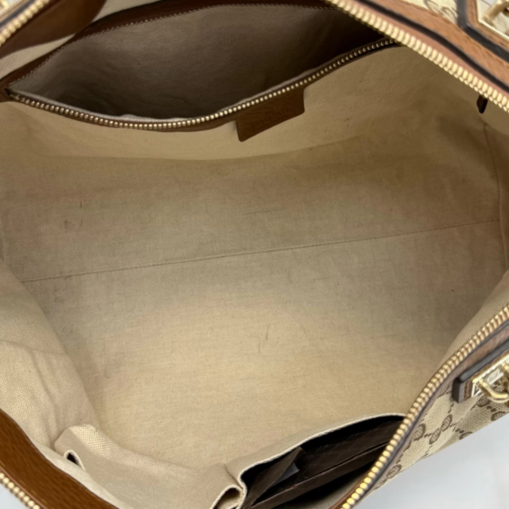     Gucci GG Canvas and Leather Bella Tote 
