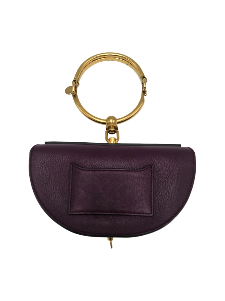     Chloe Violine Leather Small Nile Bracelet Minaudiere Crossbody Bag 