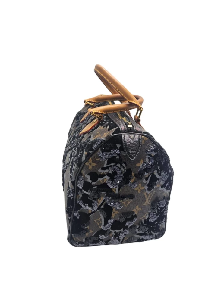     حقيبة لويس فويتون سبيدي 30 إصدار محدود فلور دي جايس مونوغرام 