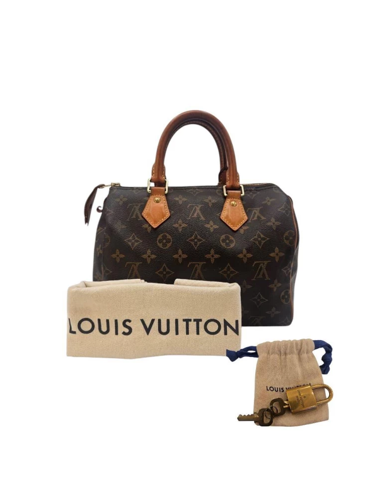     حقيبة لويس فيتون سبيدي 25 مونوغرام من القماش المغلف 101013475 