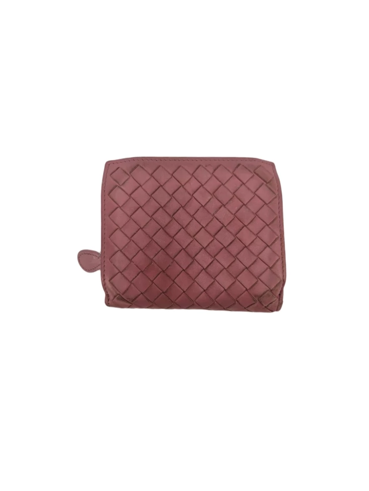     Bottega Veneta Intrecciato Leather French Flap Wallet 