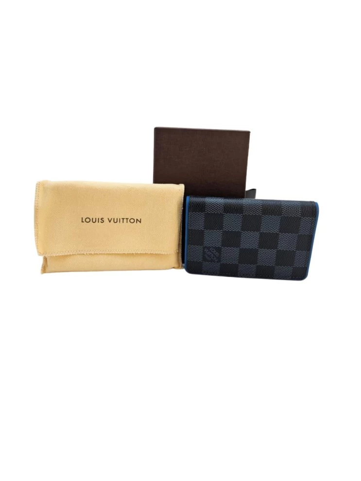     Louis Vuitton Pocket Organier Damier Graphite Canvas Menâ€™s wallet 