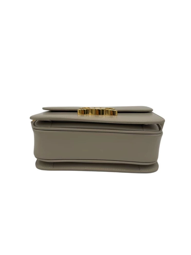     Celine  Light Grey Triomphe Calskin Shoulder Bag 