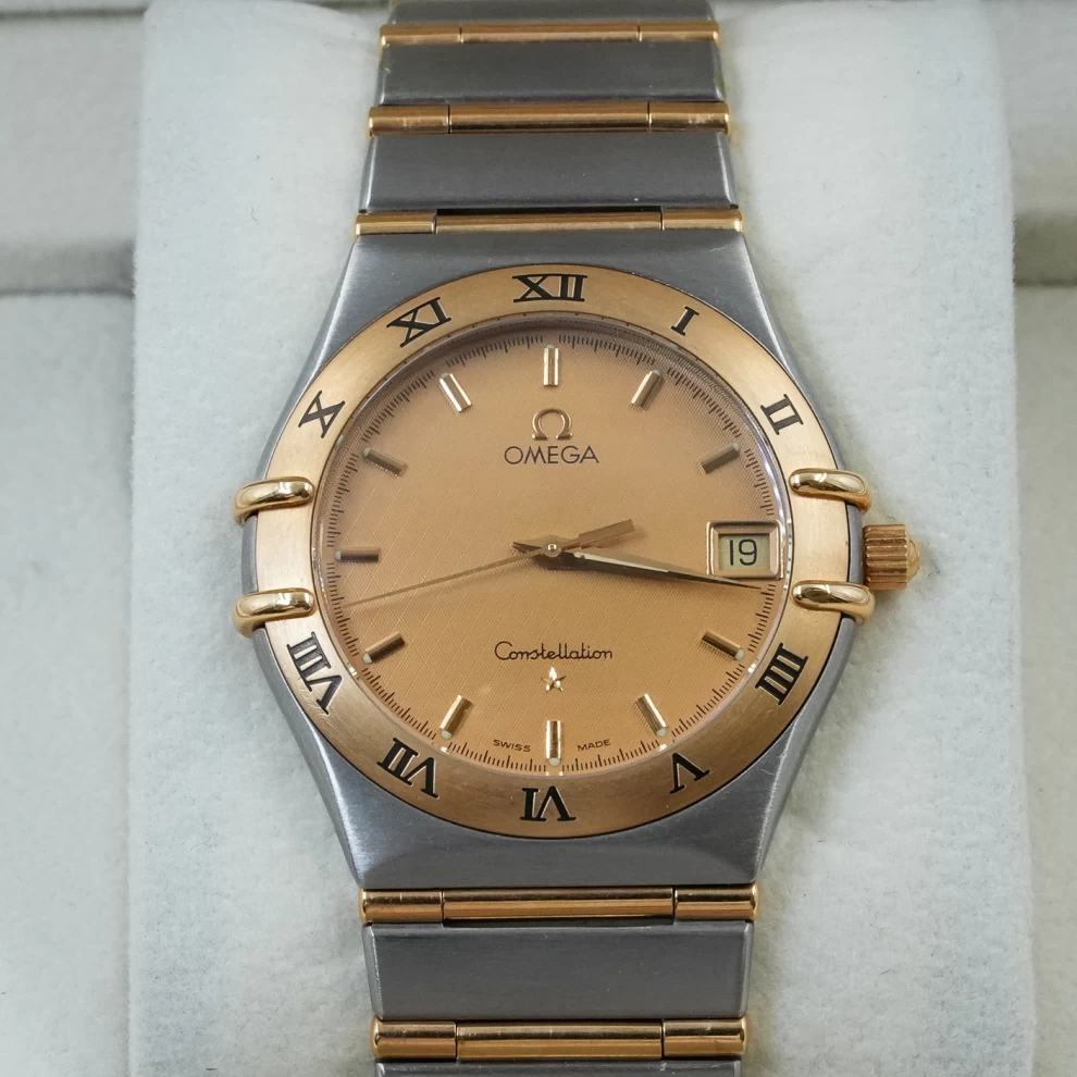     Omega Constellation Two-Tone Genta Design Watch 