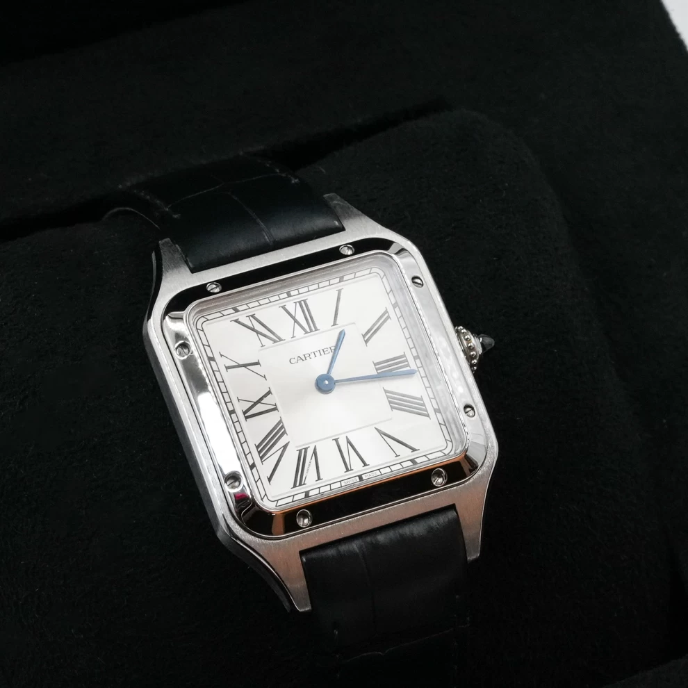     Cartier Santos-Dumont Watch in Steel - Women's Watch 