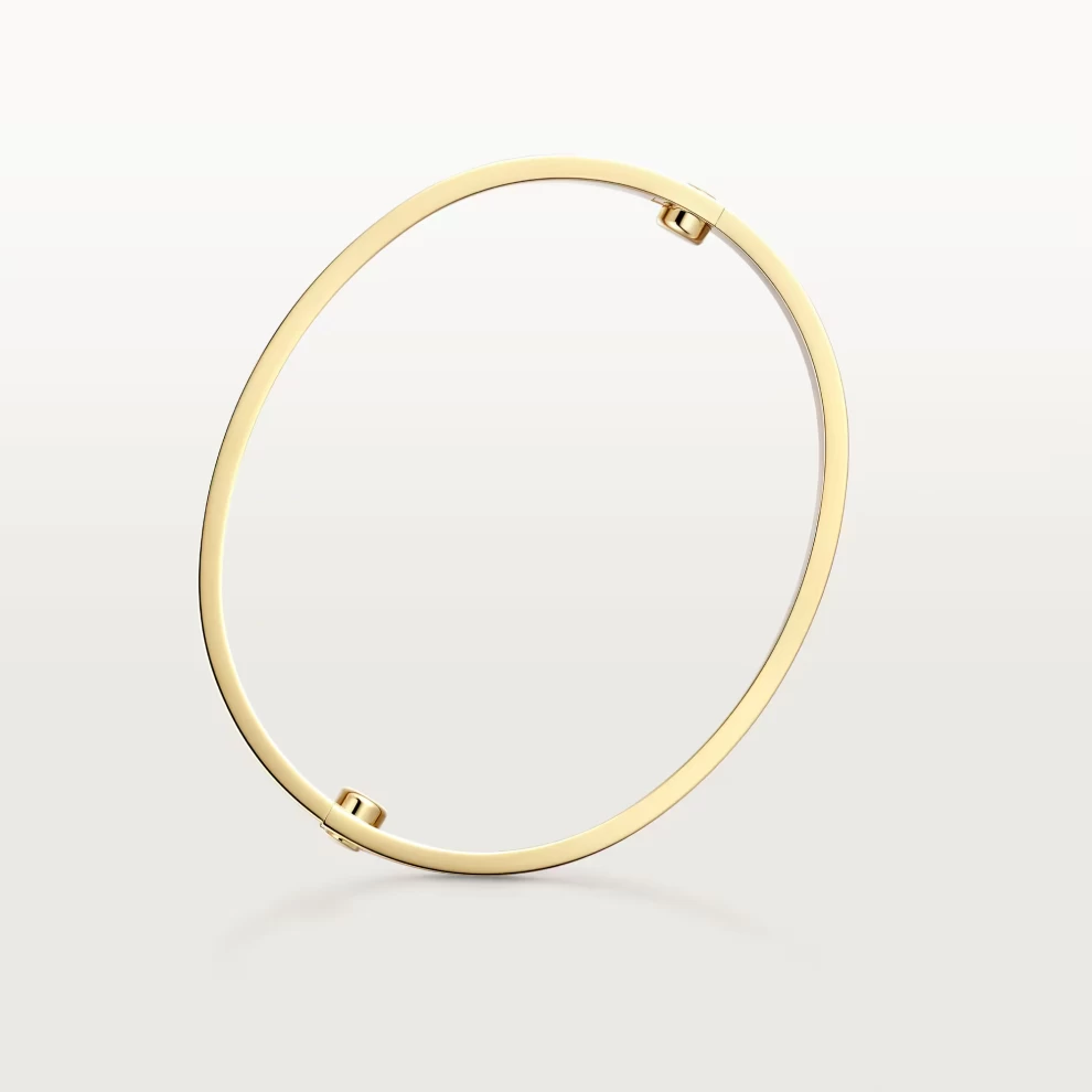     سوار كارتييه لوف من الذهب الأصفر عيار 18 قيراطًا مقاس 17 