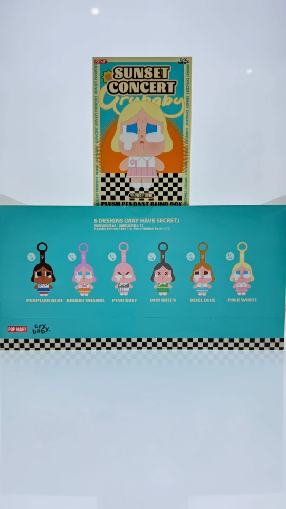     Pop Mart "Never Bye! Crayon Sunset Concert baby" Plush Pendant Blind Box 