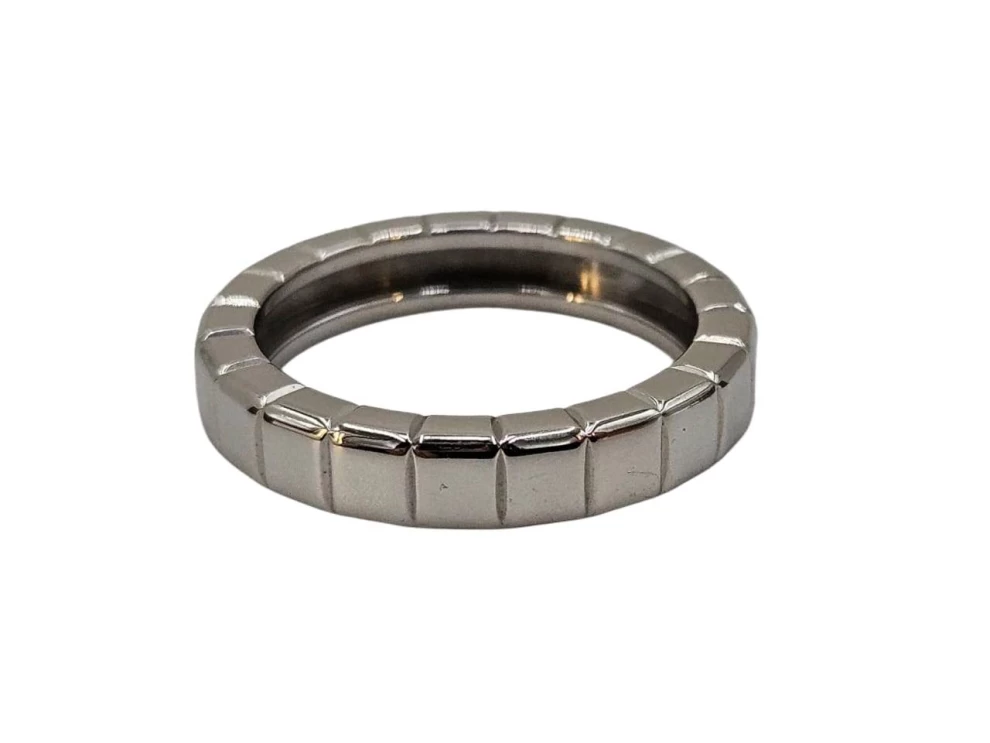     خاتم شوبارد آيس كيوب من الذهب الأبيض عيار 18 قيراطًا، مقاس 58، 101015841 