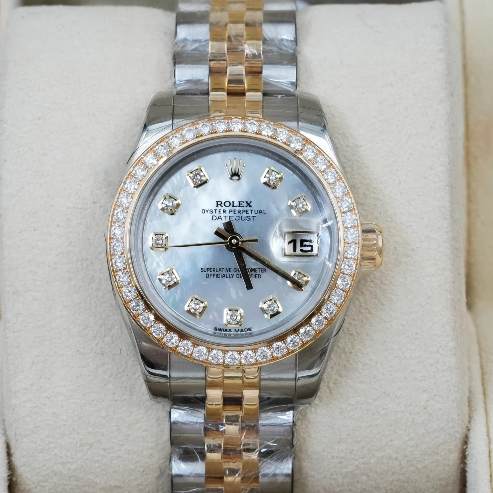     Rolex Lady-Datejust Two-Tone Diamond Watch 