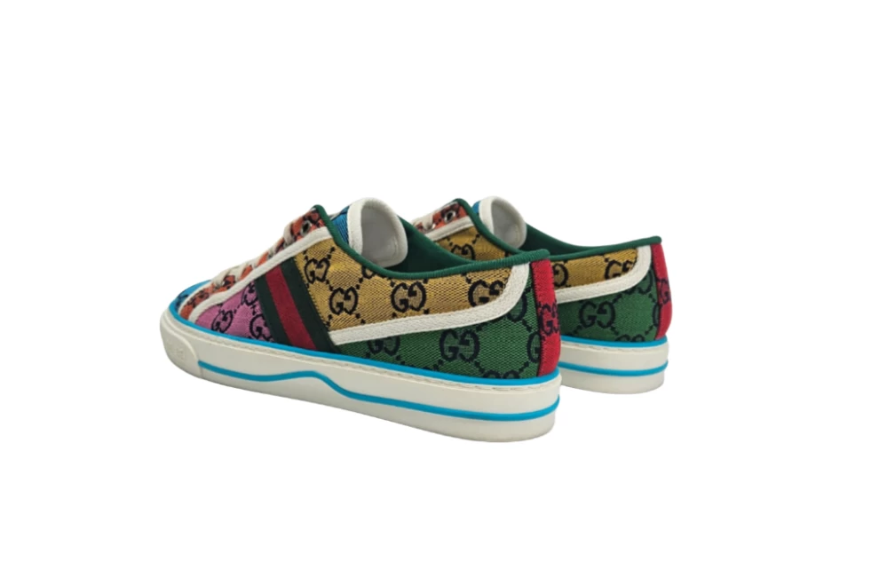     Gucci Monogram Multicolor Web Women's Sneaker 39 EU 