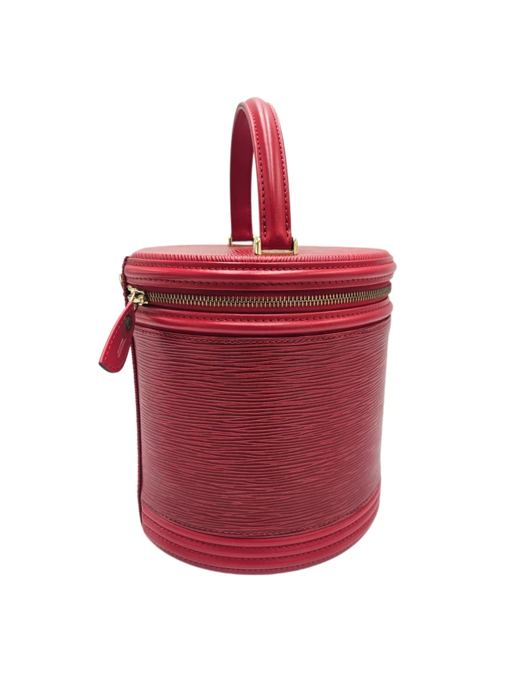     حقيبة مستحضرات تجميل Louis Vuitton Red Epi Cannes 