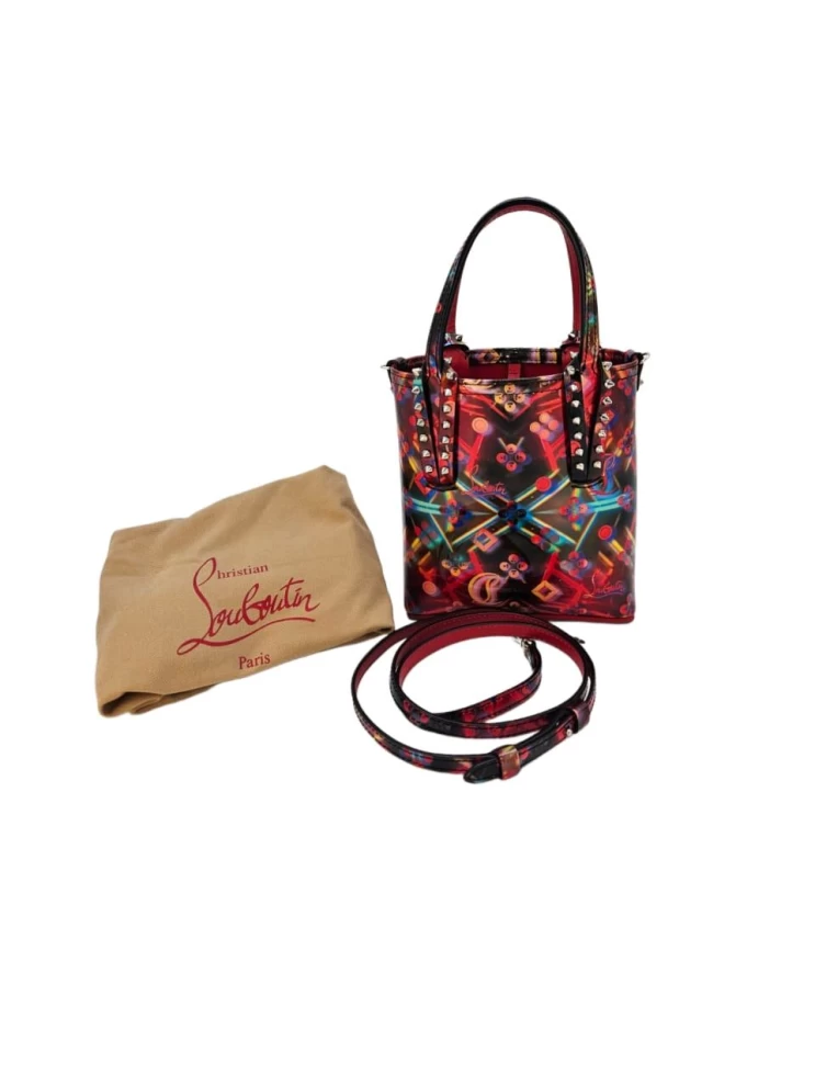     Christian Louboutin  Cabata Mini Discolaser Loubinthesky Iridescent Top-Handle Bag 