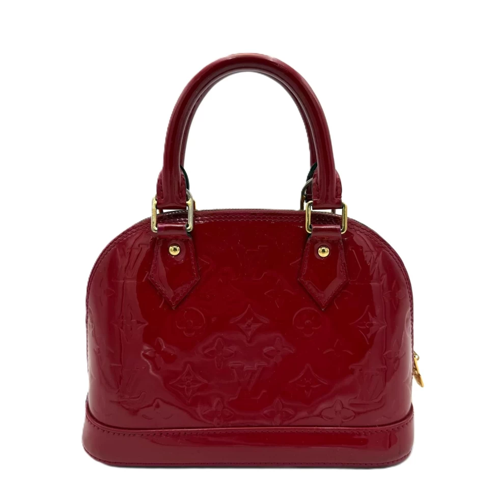     حقيبة لويس فويتون مونوغرام أحمر فيرنيس ألما BB 