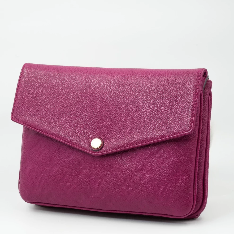     Louis Vuitton Flap Pouch in Fuchsia Monogram Empreinte 