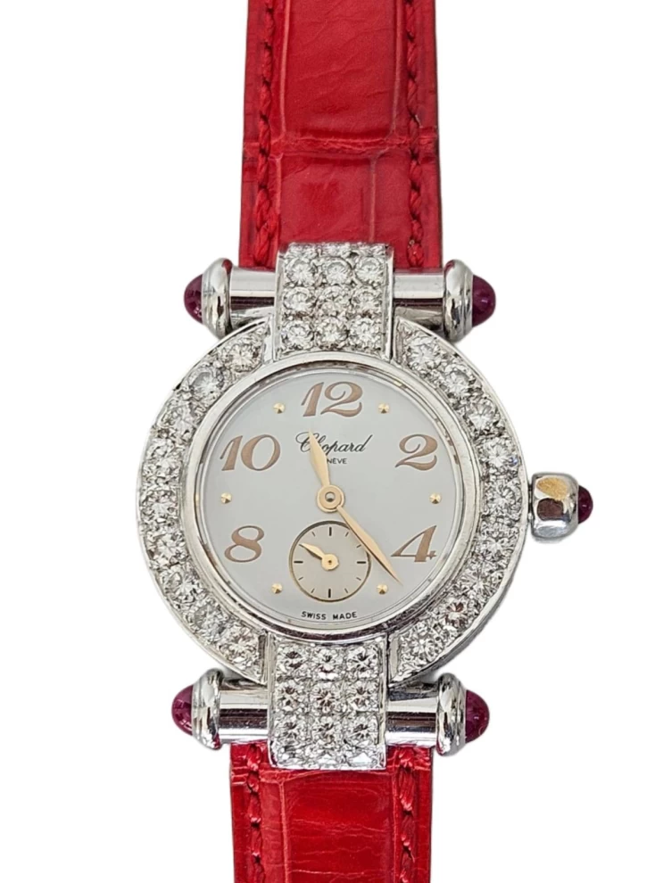     Chopard 18k White Gold Diamond Imperiale Lady Watch 