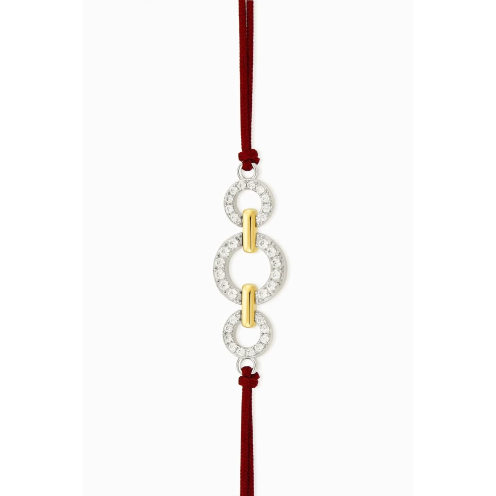     سوار من حبل الكرز على شكل حلقة 