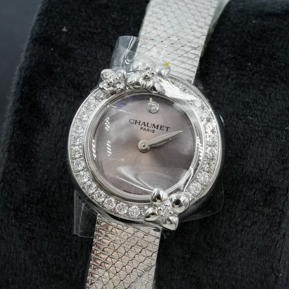     ساعة شوميه جوزفين الماسية والمجوهرات مع شبكة ميلانو 