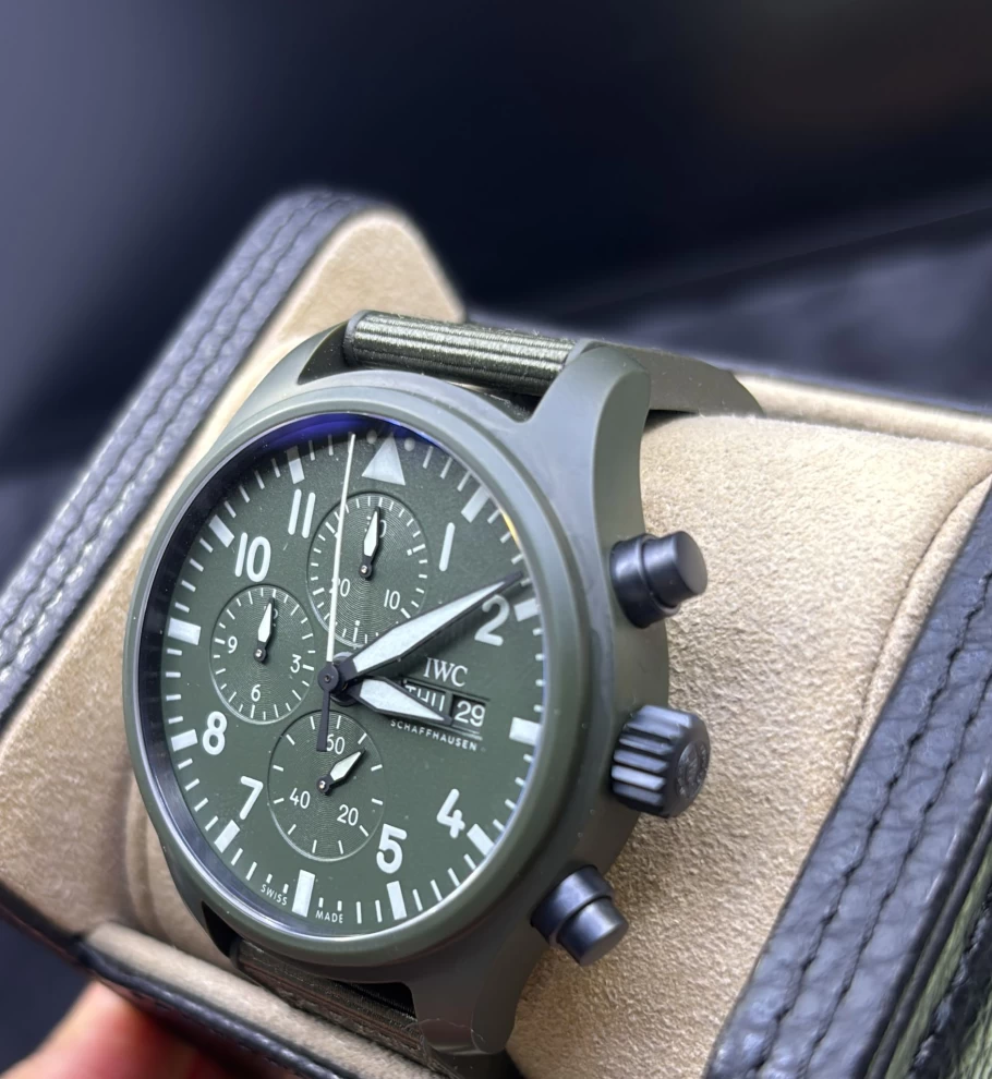     IWC Pilot Top Gun Woodland Edition Watch 