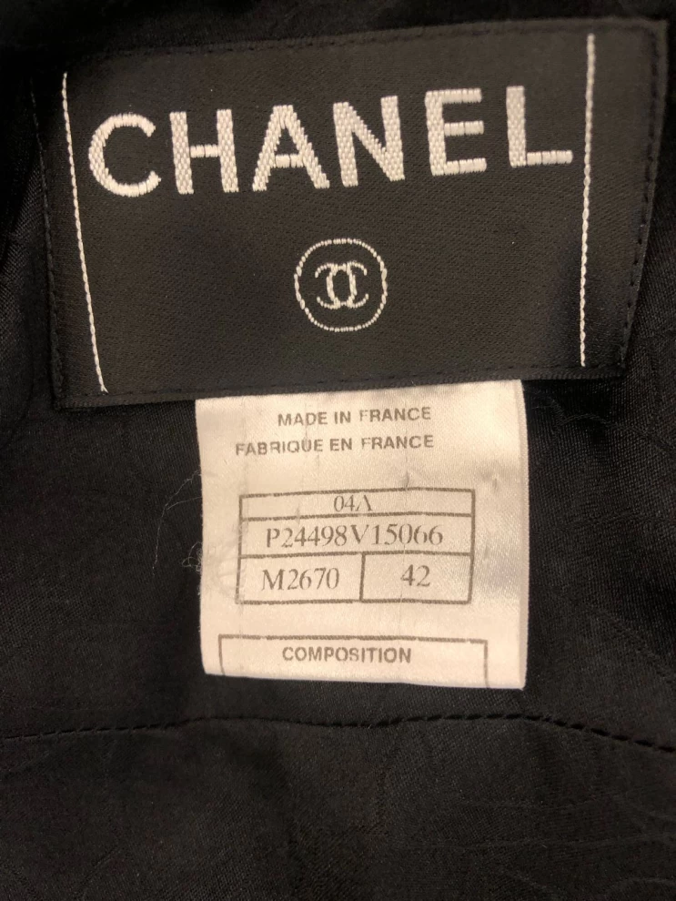     Chanel  Black  Jacket Double Zip back & Front 