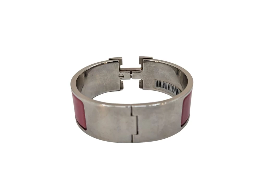     سوار هيرمس روز فيلور كليك كلاك إتش مطلي بالمينا والبالاديوم مقاس 16 101015948 