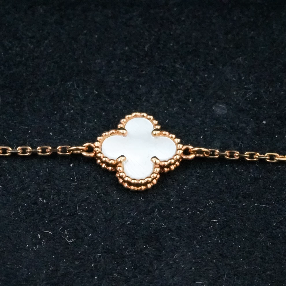 Van Cleef & Arpels Sweet Alhambra Mother-of-Pearl Bracelet