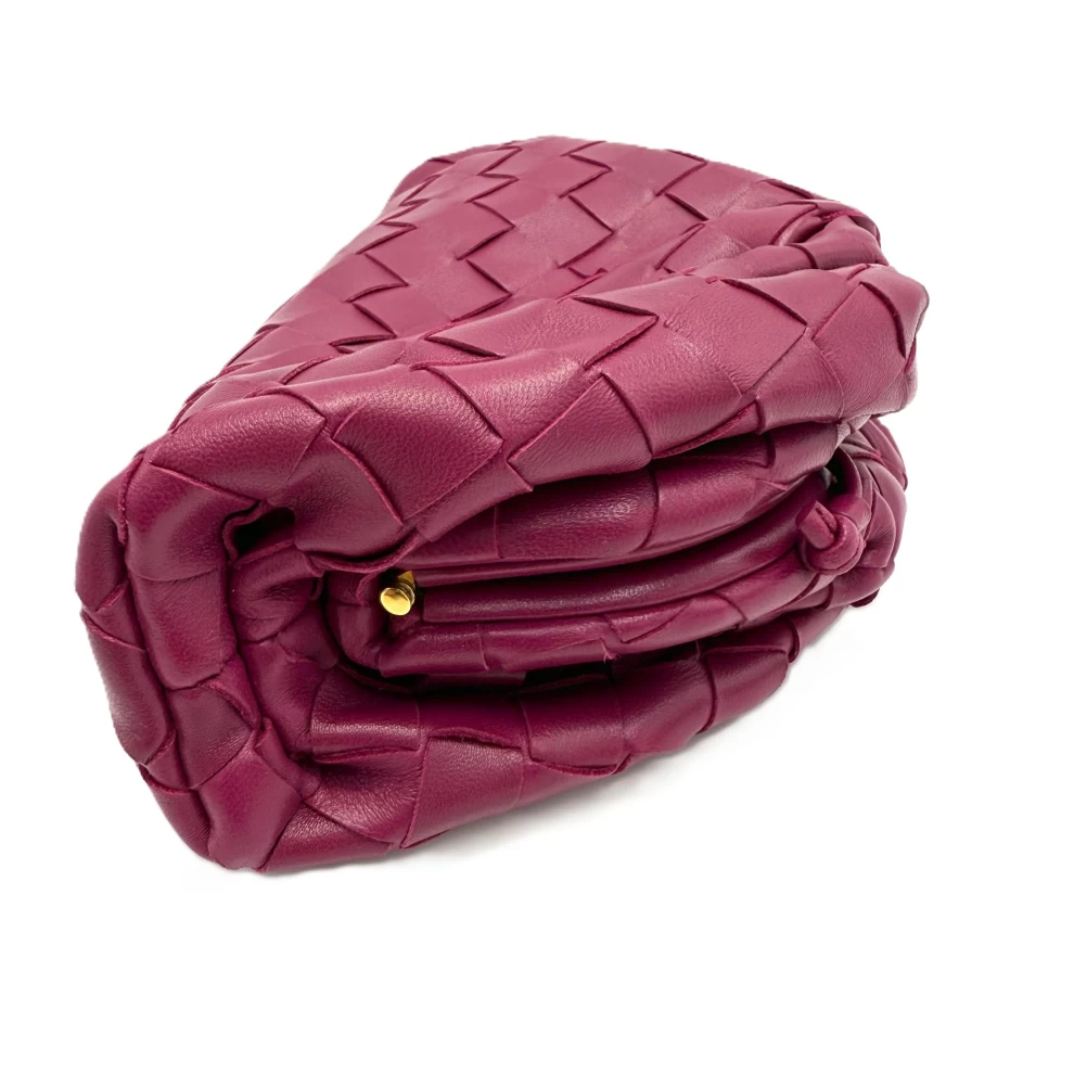     Bottega Veneta Red Mini Pouch in Intrecciato Nappa 