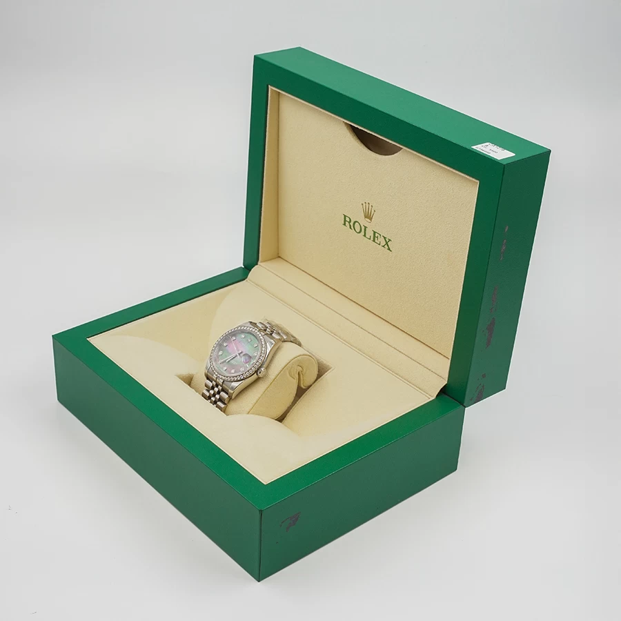     Rolex Datejust 36 - Diamond Bezel & Black Mother-of-Pearl Dial 