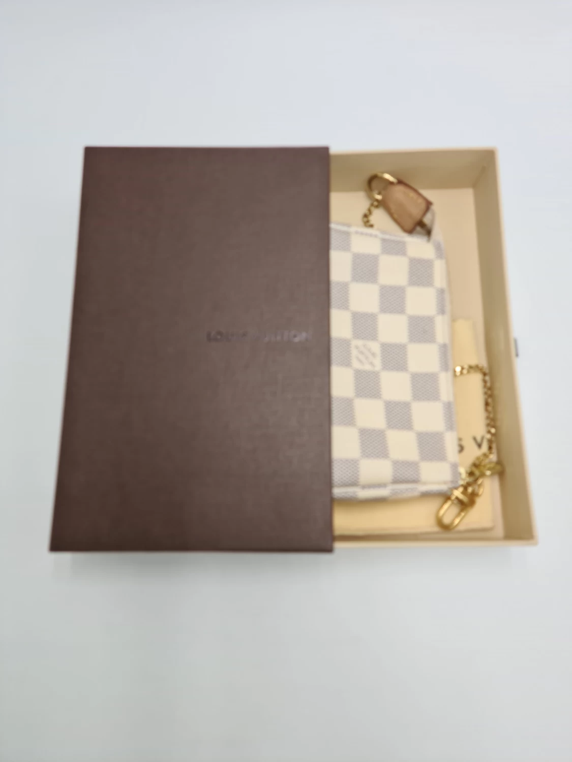    Louis Vuitton Damier Azur Canvas Mini Pochette 