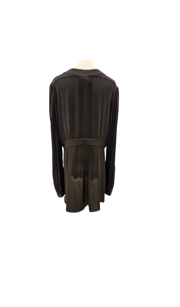     Chanel  Pleated Silk Long Top 