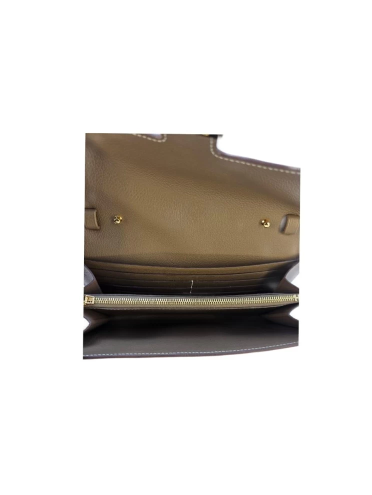     HermÃ¨s Constance To Go Wallet in Epsom Etoupe Color Gold Hardware 101016066 