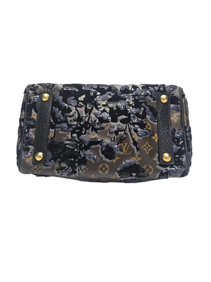     حقيبة لويس فويتون سبيدي 30 إصدار محدود فلور دي جايس مونوغرام 