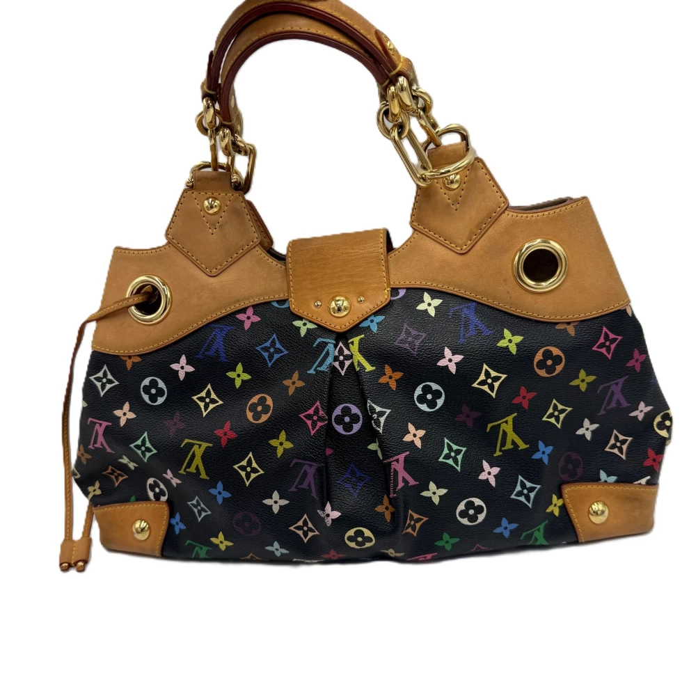     Louis Vuitton Monogram Black Multicolore Canvas Ursula Bag 