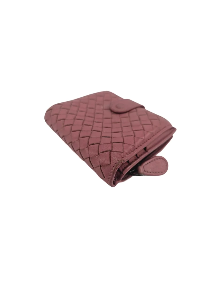     Bottega Veneta Intrecciato Leather French Flap Wallet 