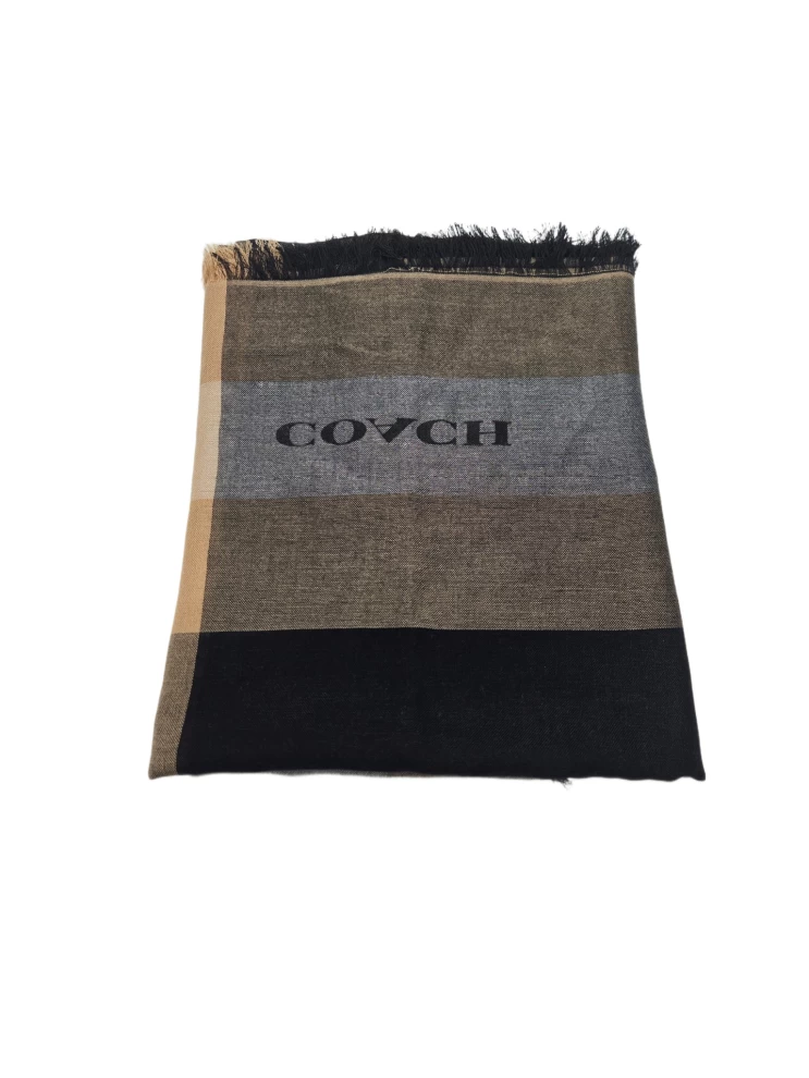     Coach Windowpane Challis Scarf 