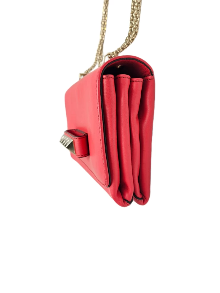     Valentino Leather Rockstud Va Va Voom Clutch Bag 