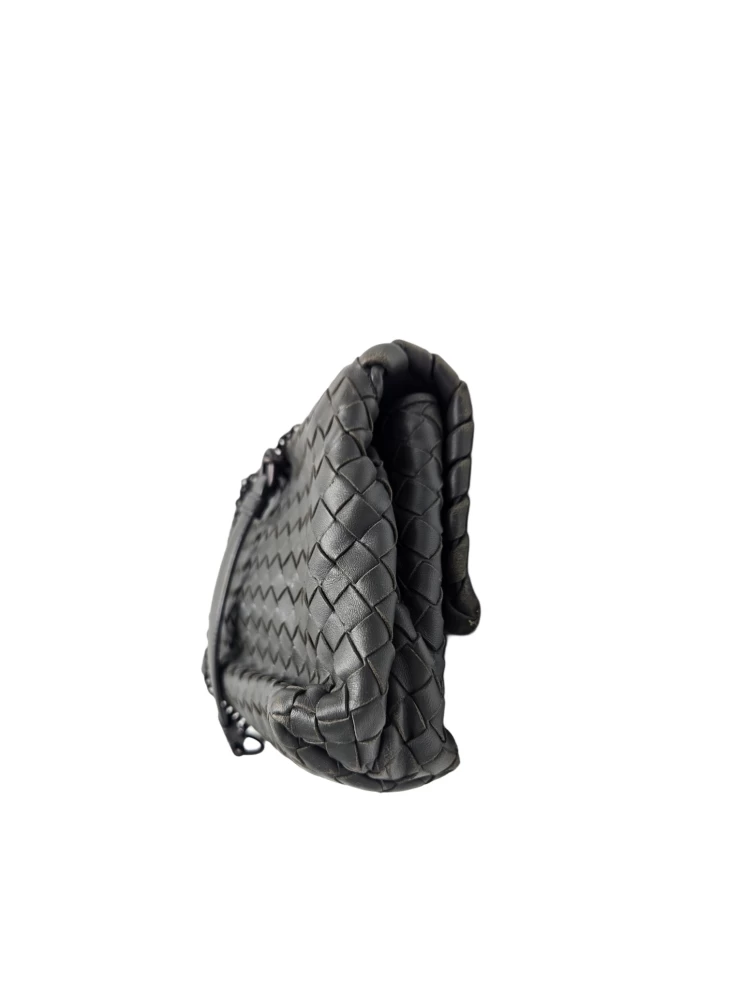     حقيبة كتف أوليمبيا صغيرة من الجلد باللون الرمادي من بوتيغا فينيتا 