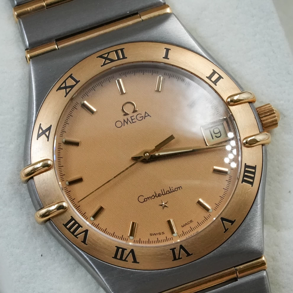     Omega Constellation Two-Tone Genta Design Watch 