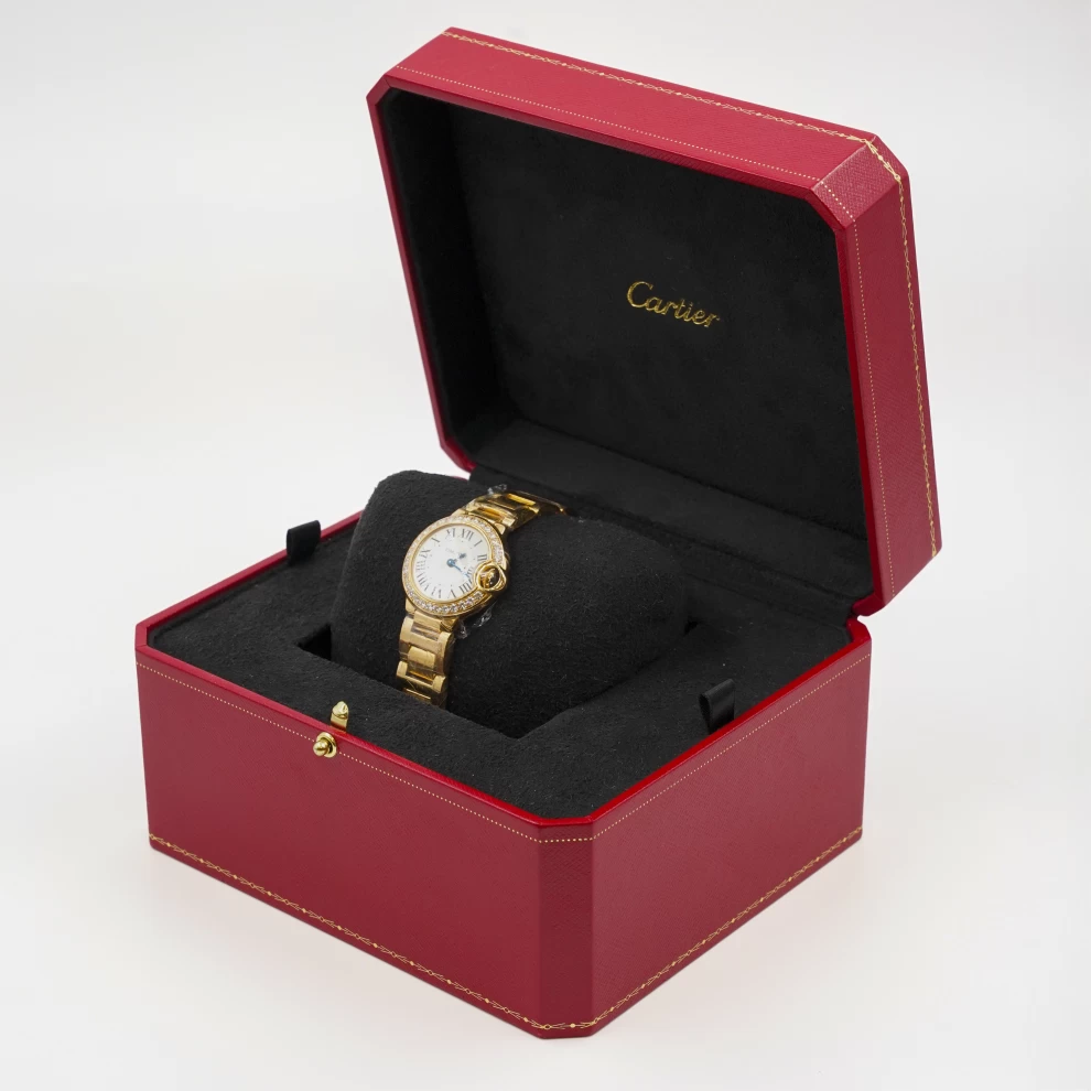     Cartier Ballon Bleu 26mm - Yellow Gold & Diamond Bezel 