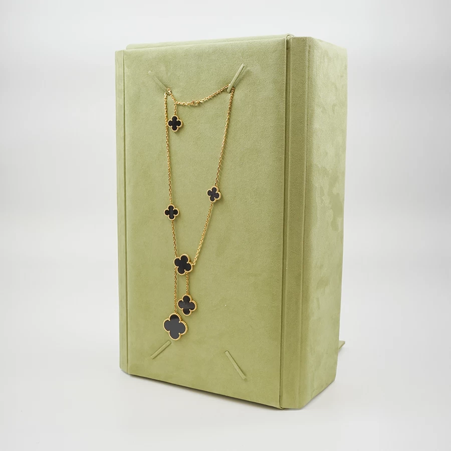     Van Cleef & Arpels Alhambra Long Onyx Necklace 