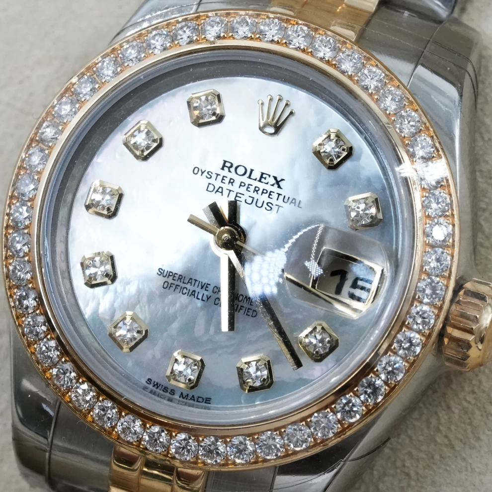     Rolex Lady-Datejust Two-Tone Diamond Watch 
