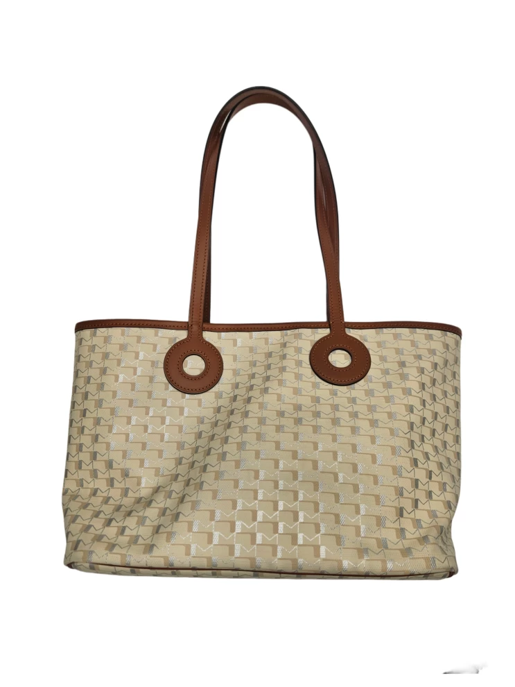     حقيبة موينات أوه! روبان الجلدية الصغيرة المطبوعة بالأحرف الأولى 