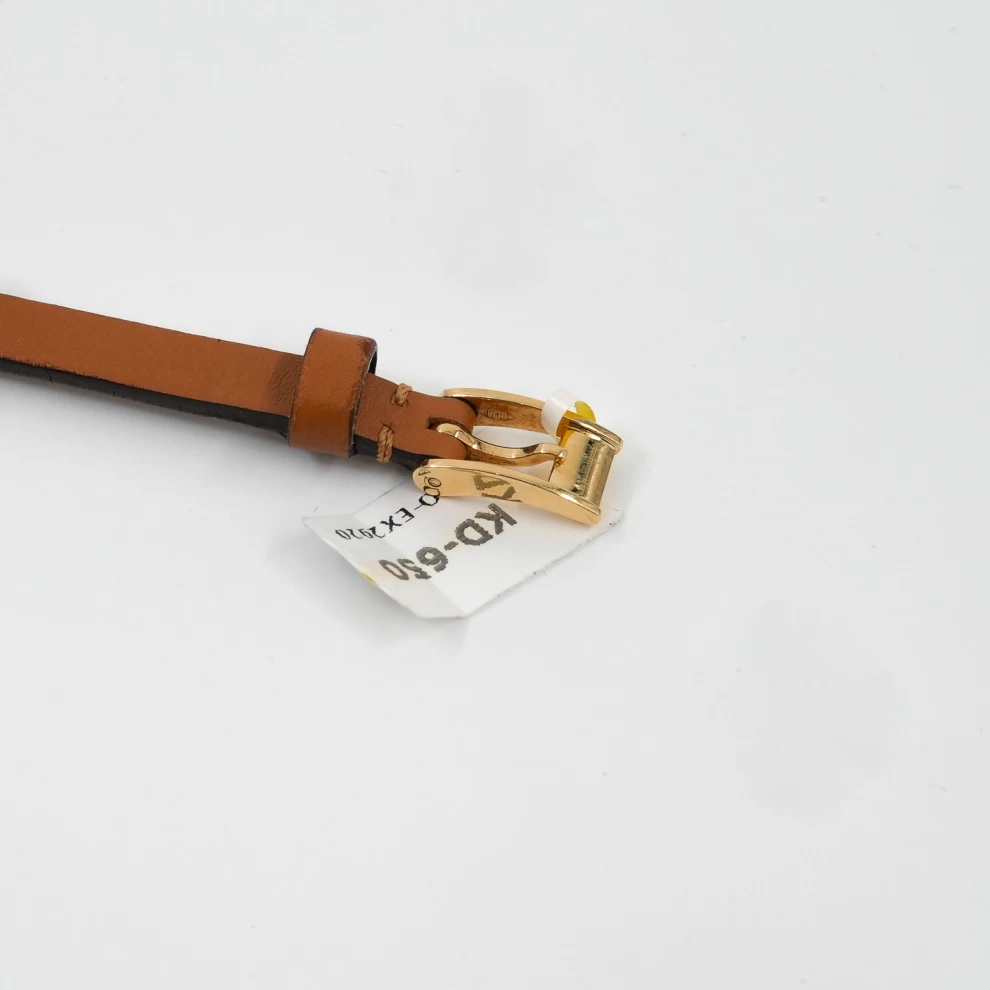     Cartier LOVE bracelet with a leather strap 
