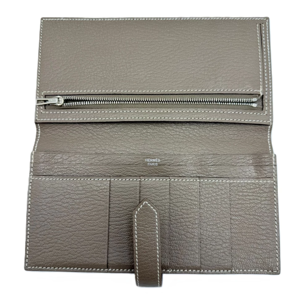     Hermes Brown Epsom Bearn Taupe Wallet 