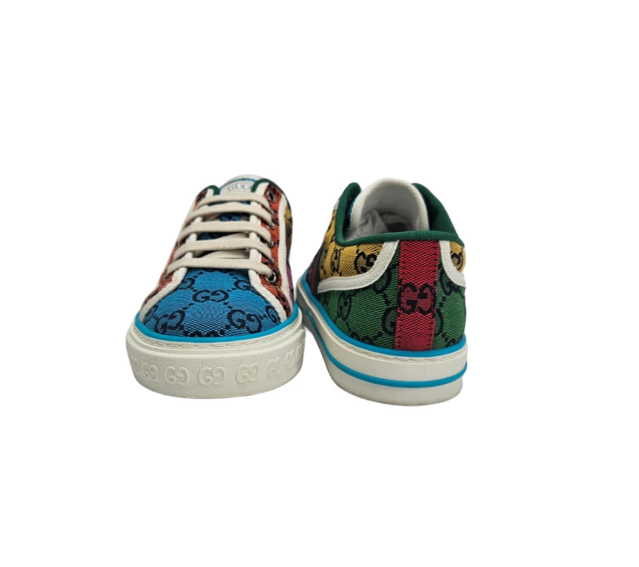     Gucci Monogram Multicolor Web Women's Sneaker 39 EU 