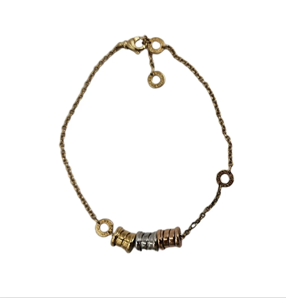     Bvlgari B.zero1 18k 3-Tone Gold Element Soft Bracelet size M/L 