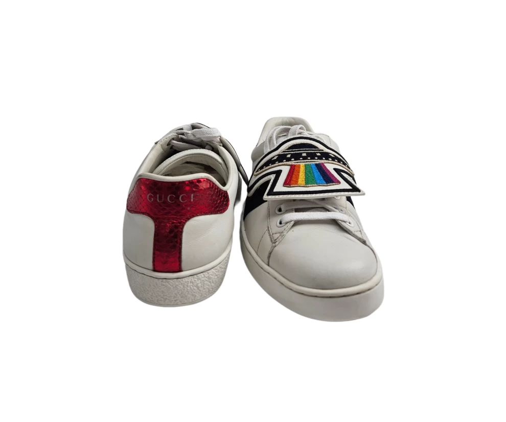     "حذاء رياضي Gucci Ace Removable Patches مقاس EU 38 101012341 " 