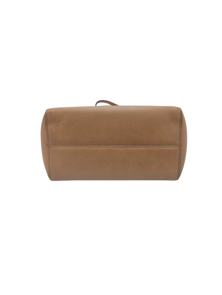     Gucci Beige Leather Small Swing Tote 